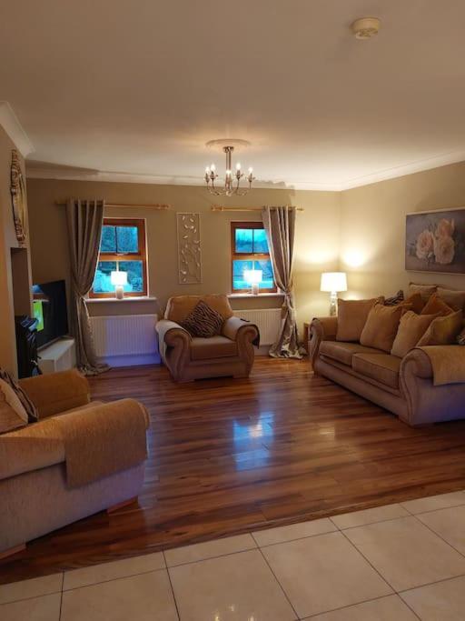Luxurious Log Cabin With Lay-Z Spa Hot Tub Villa Ballina  Exterior foto